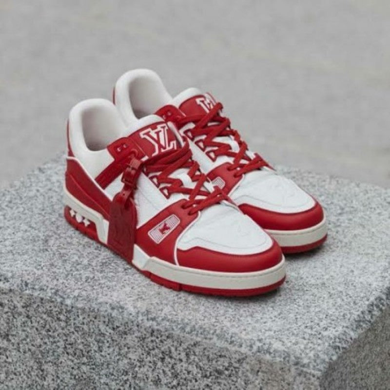 Louis Vuitton Lv Trainer Monogram Red