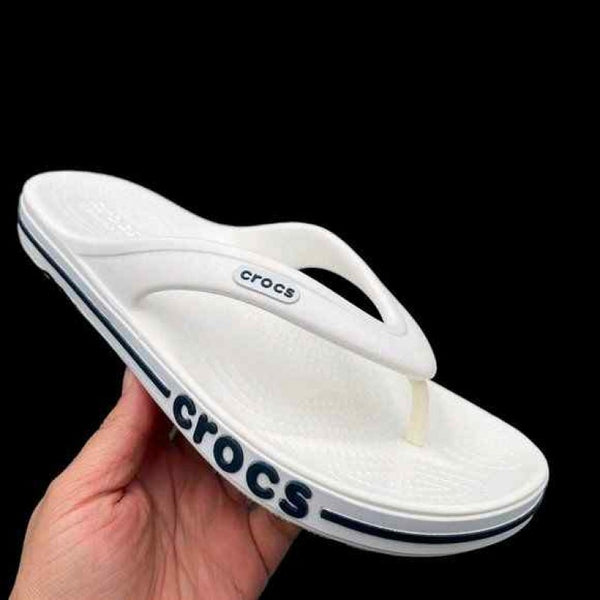 Crocs Flip Flops Bayaband White