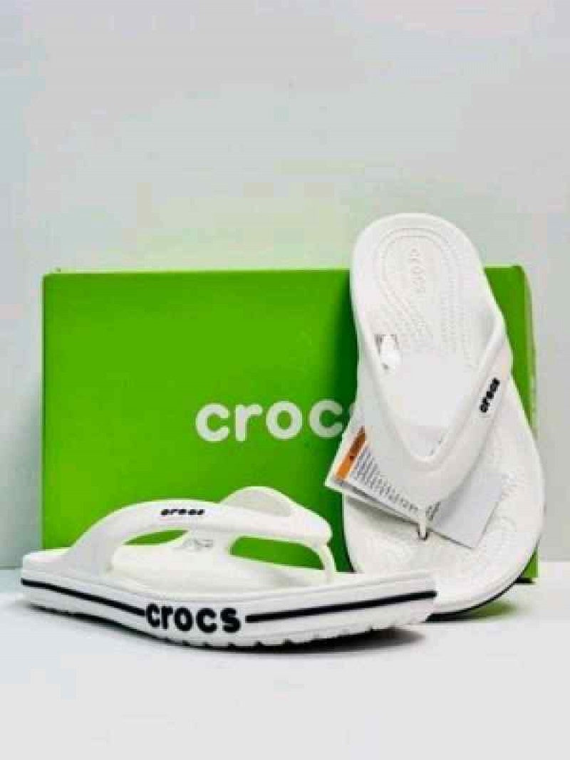 Crocs Flip Flops Bayaband White