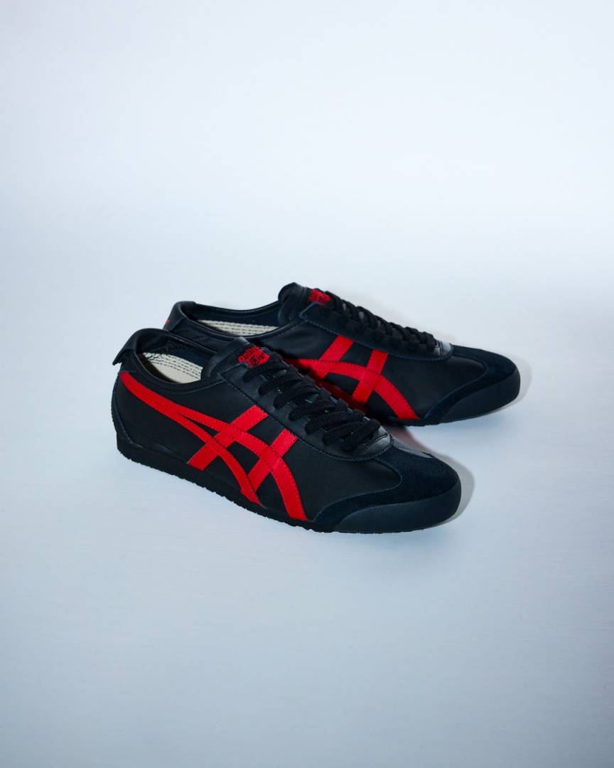 Onitsuka Tigar Mexico 66 Black Classic Red