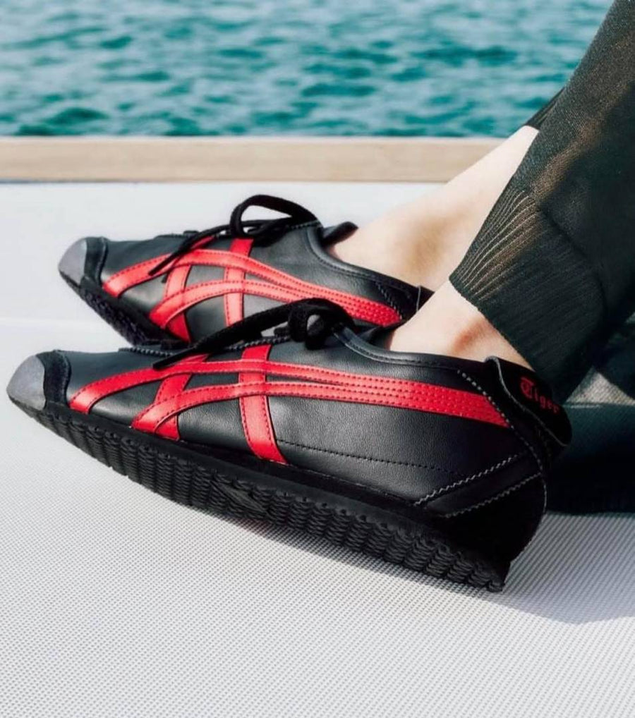 Onitsuka Tigar Mexico 66 Black Classic Red
