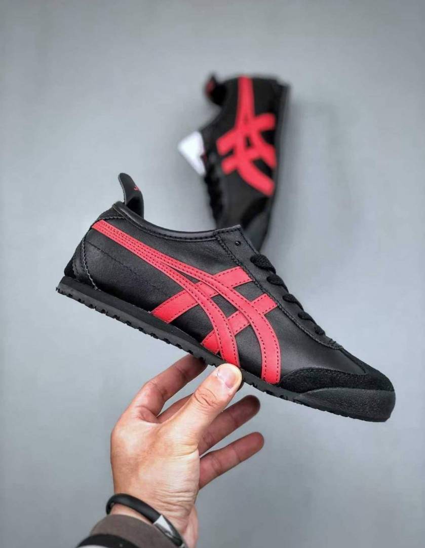 Onitsuka Tigar Mexico 66 Black Classic Red