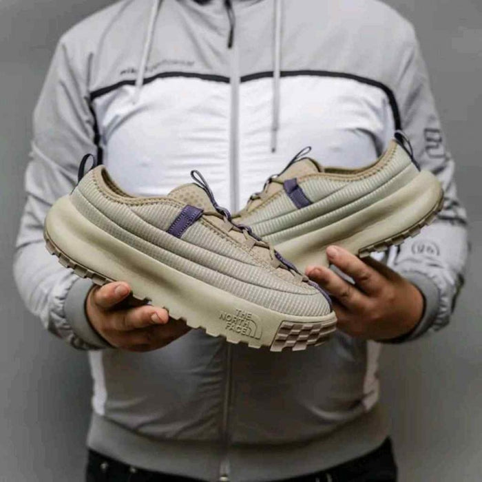 Thee North Face Mule Beige Purple style idea