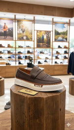 TIMBERLAND SLIP-ON BROWN WHITE CASUAL SNEAKER 2025
