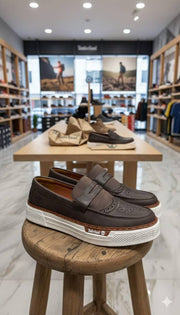 TIMBERLAND SLIP-ON BROWN WHITE CASUAL SNEAKER 2025