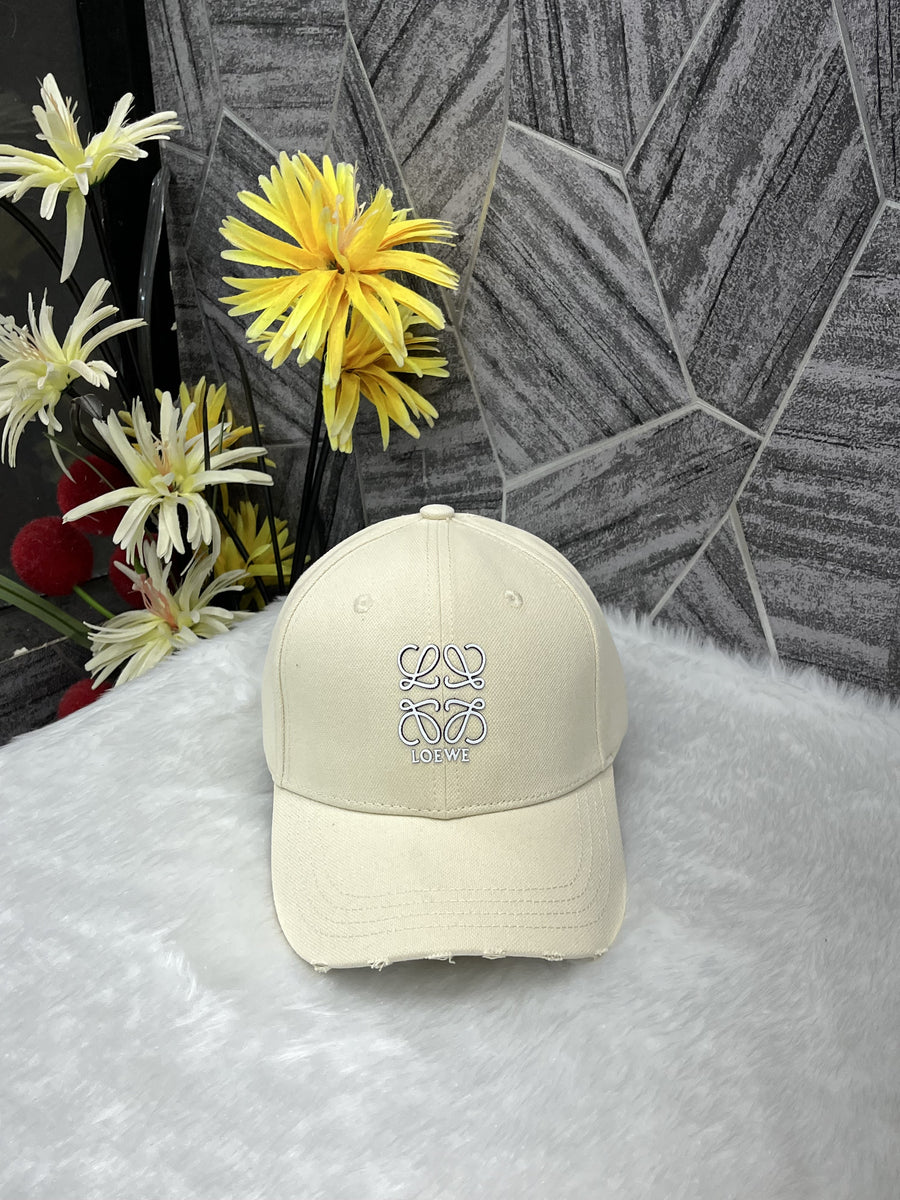 Loewe Beige Front Logo Premium Unisex Cap (With Safety Box)