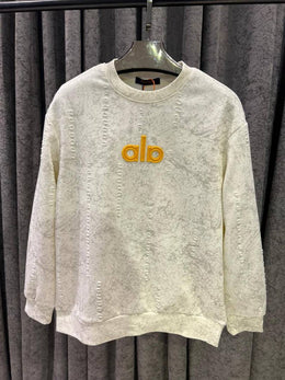 Alo IMPORTED SWEATSHIRT STORE ARTICLE WHITE AND GREY