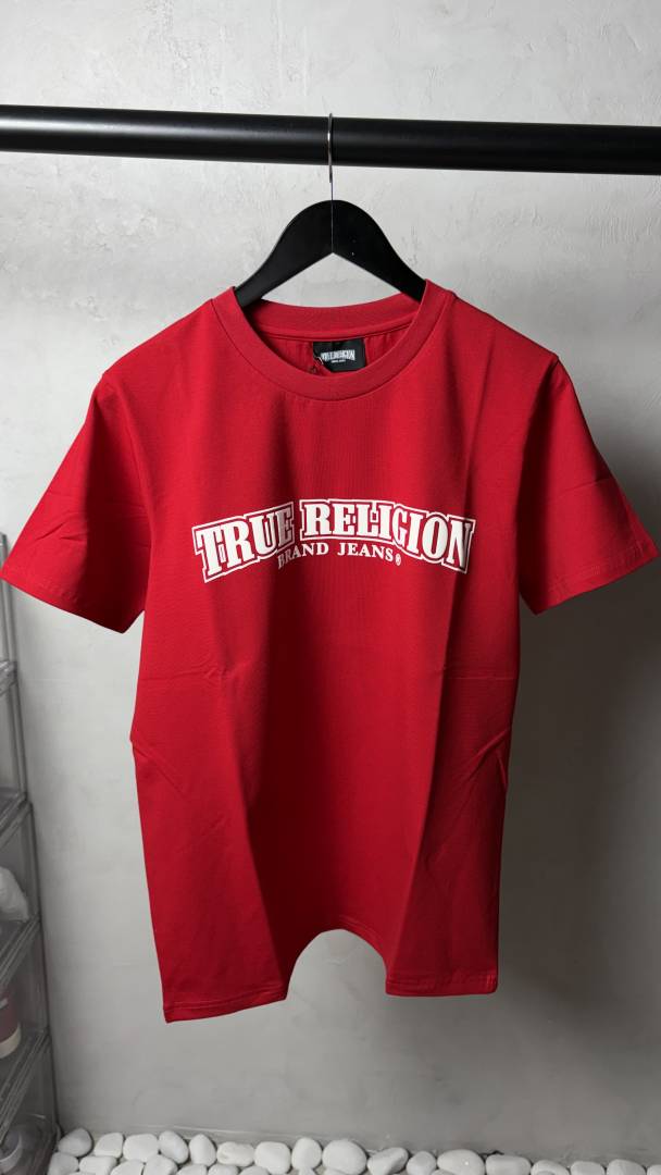 True Religion Classic Horseshoe Logo T-Shirt Red 1114
