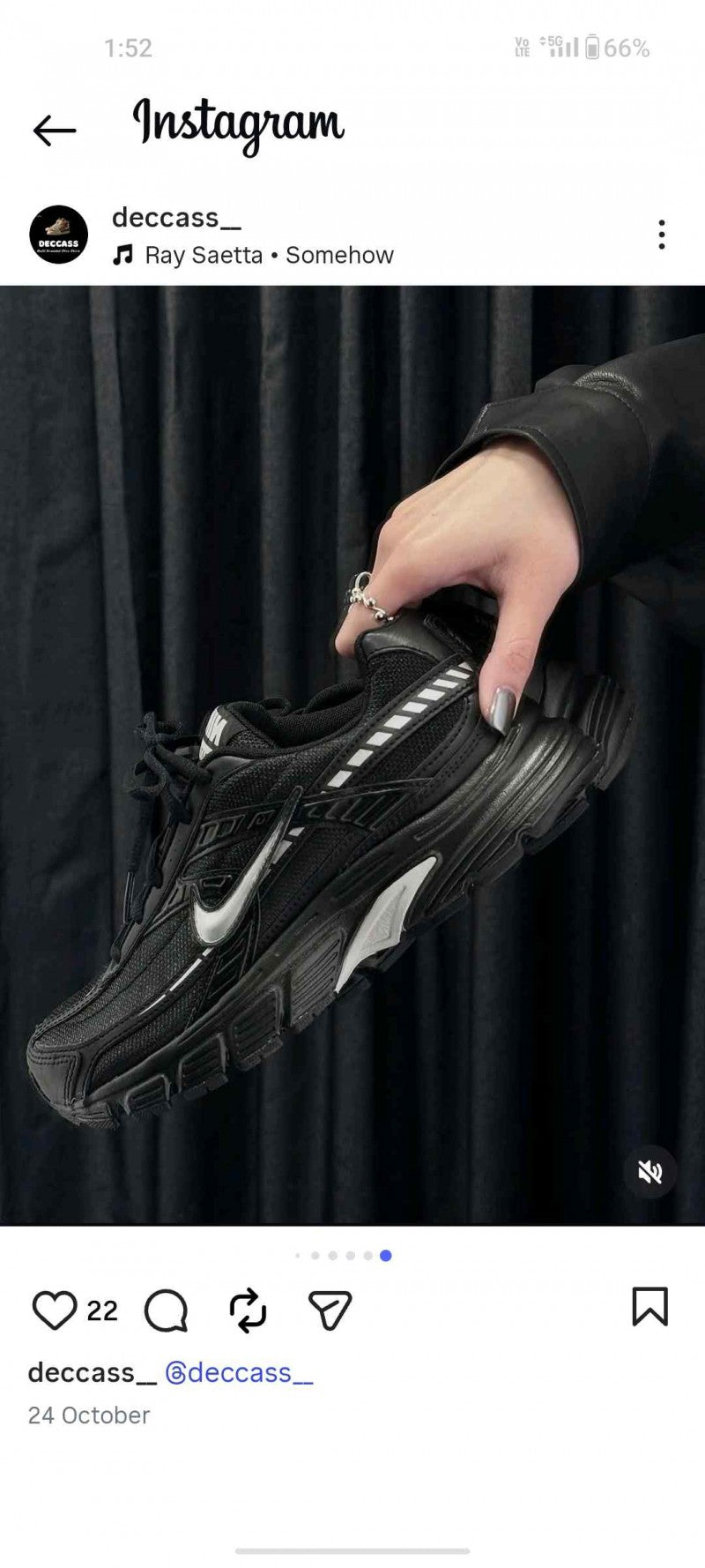 Nike Initiator Black Grey Silver