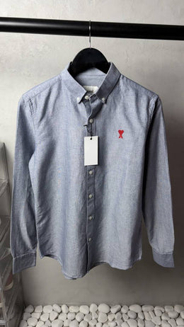 Ami Heart Logo Premium Oxford Shirts 1216