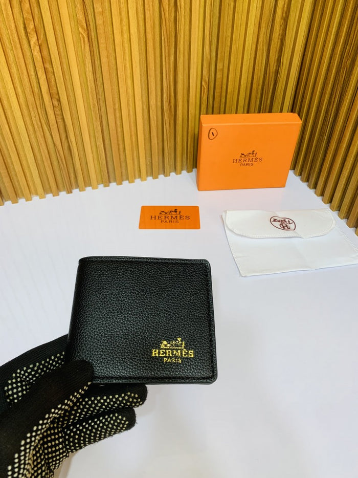201 HERMEZ FULL BLACK PREMIUM QUALITY WALLET WITH BOX style idea
