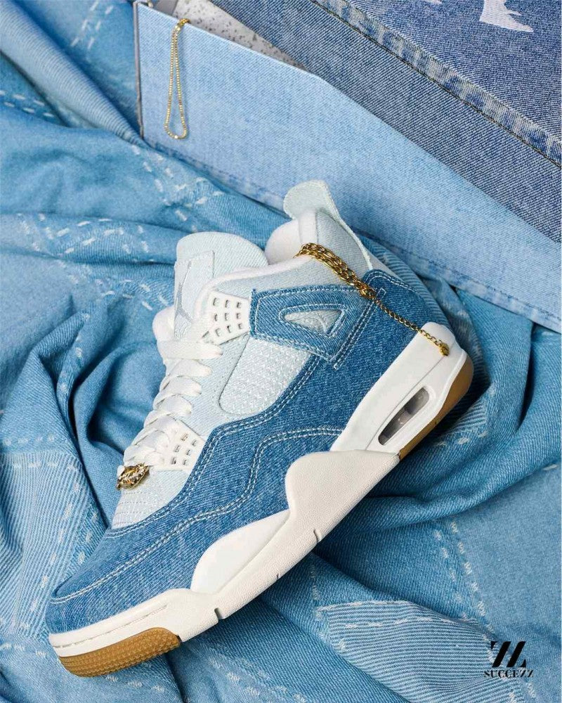 Nike Air Jordan 4 Retro Tex Denim Sail Gum 1070