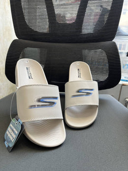 Skechers Hyper Burst Soft Slides S Print Cream