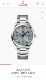 Omega seamaster 150m aqua terra