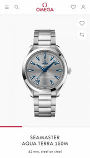 Omega seamaster 150m aqua terra