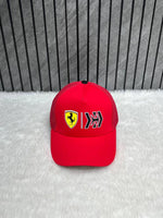Ferrari F1 Net Front Logo Red Premium Unisex Cap (With Safety Box)