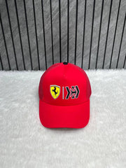 Ferrari F1 Net Front Logo Red Premium Unisex Cap (With Safety Box)