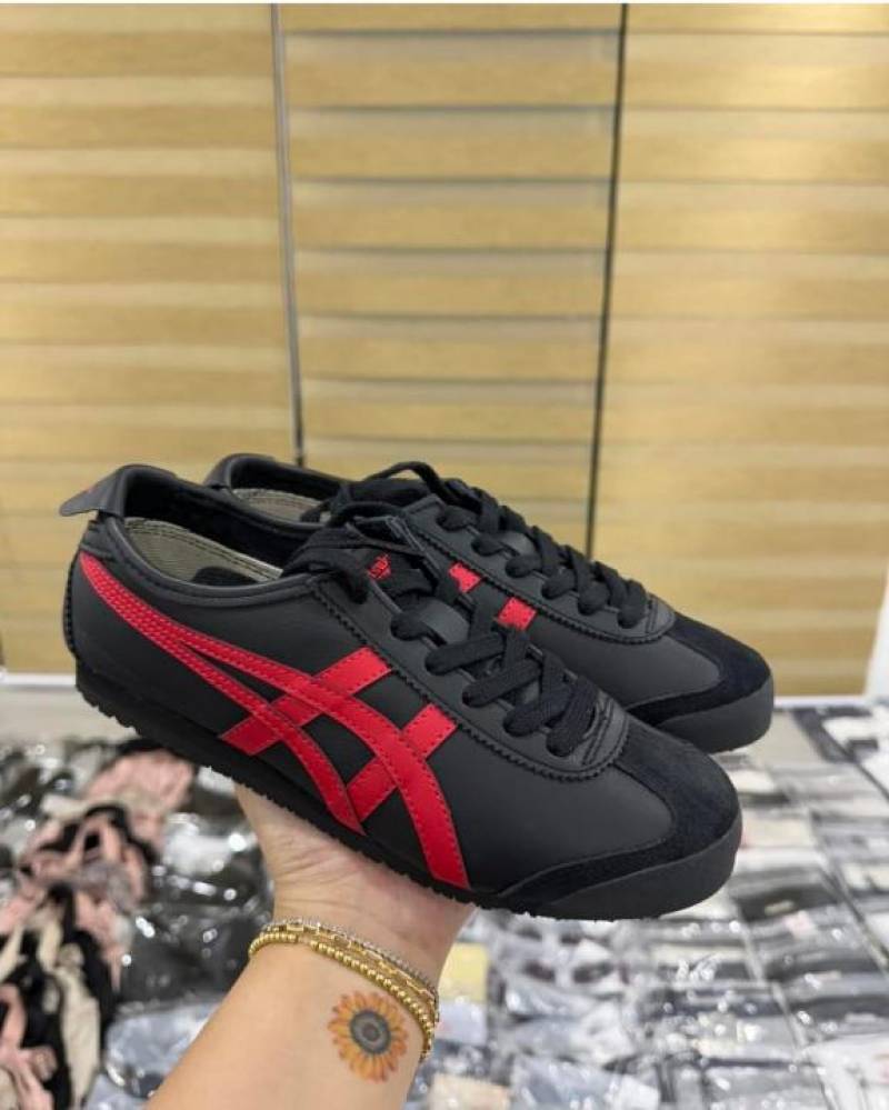 Onitsuka tiger mexico 66 black classic red