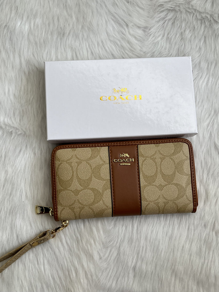 Coach_82_Earth_Yellow_Zippy_Wallet_With_Original_Box