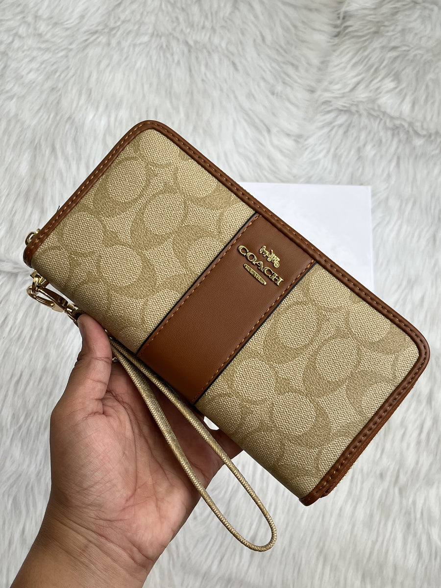Coach_82_Earth_Yellow_Zippy_Wallet_With_Original_Box