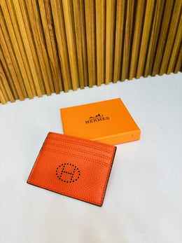 01 HERMEZ ORANGE PREMIUM QUALITY CARD HOLDER WALLET