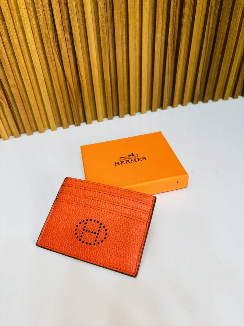 01 HERMEZ ORANGE PREMIUM QUALITY CARD HOLDER WALLET