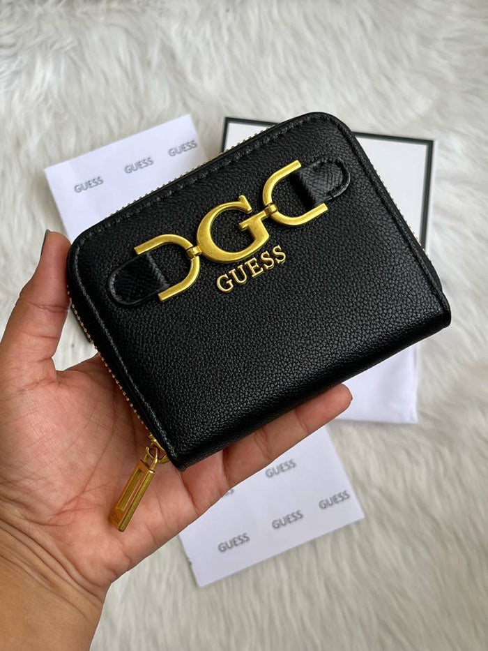 Guess 001 Black Mini Wallet With Original Box Dust Cover Card Premium Packaging style idea