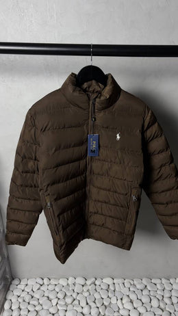 Ralph_ lauren RL Quilted Puffer Jacket Dark Brown 1016