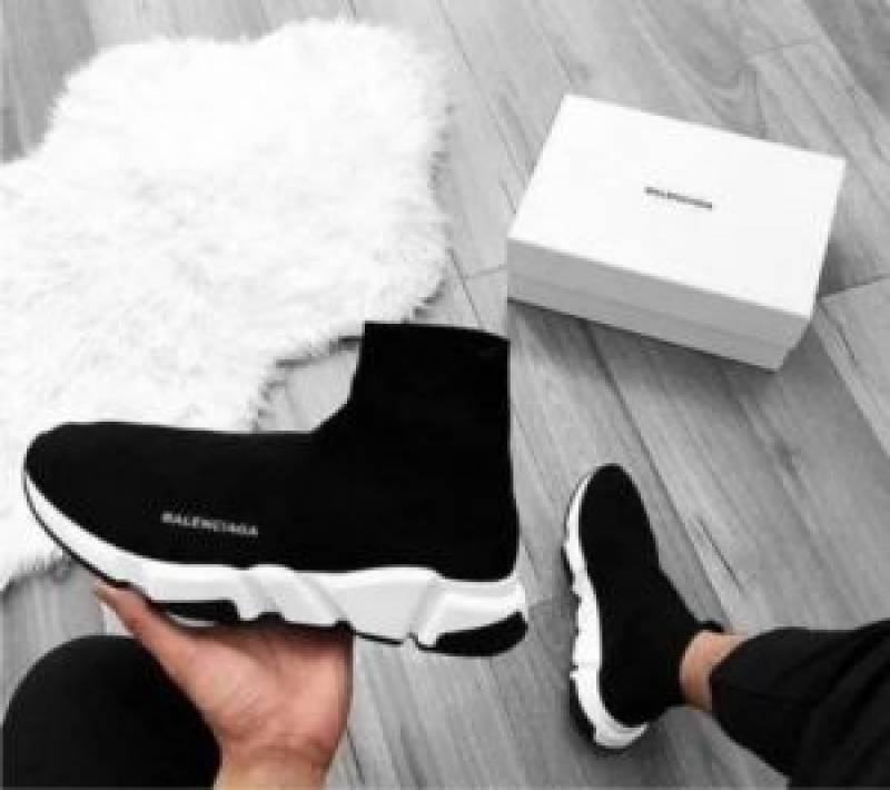 BALENCIAGA SPEED TRAINER Black white 477