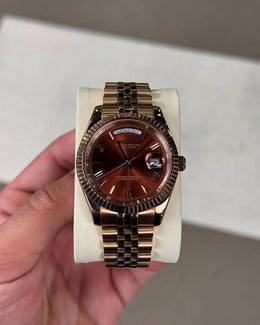 Seiko Oyster Perpetual Day Date Movment Like Automatic Copper-Brown