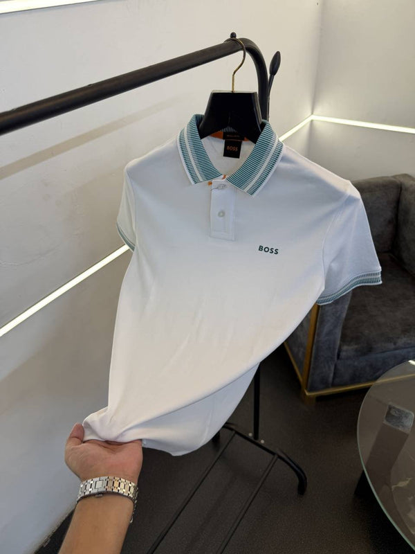 Hugo bos imported polo tshirt white