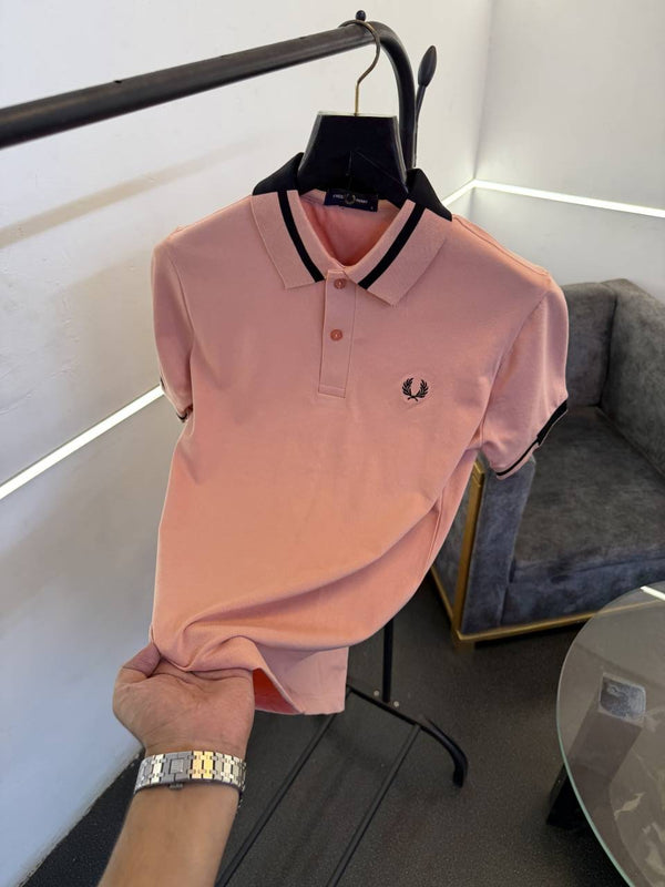 Fred perry imported polo tshirt pink sale