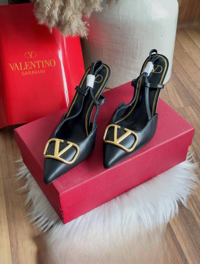 Valentino_Garavani_VLogo_Signature_Slingback_Pumps_Black_Leather_With_OG_Box_&_Carry_Bag_933V_Black