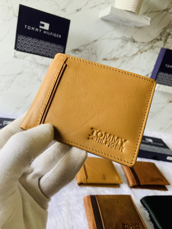 TOMMY HILFIGAR TAN COLOUR PREMIUM QUALITY WALLET WITH BOX style idea