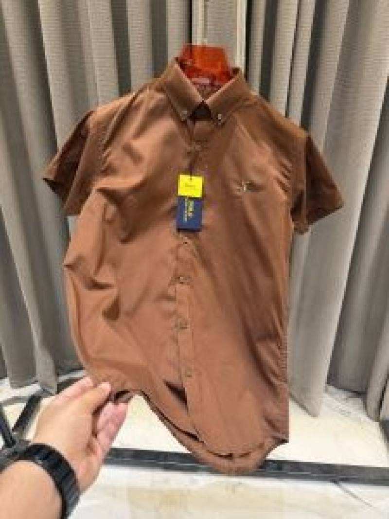 Ralph lauren Premium Half Cotton Choc Brown Shirt