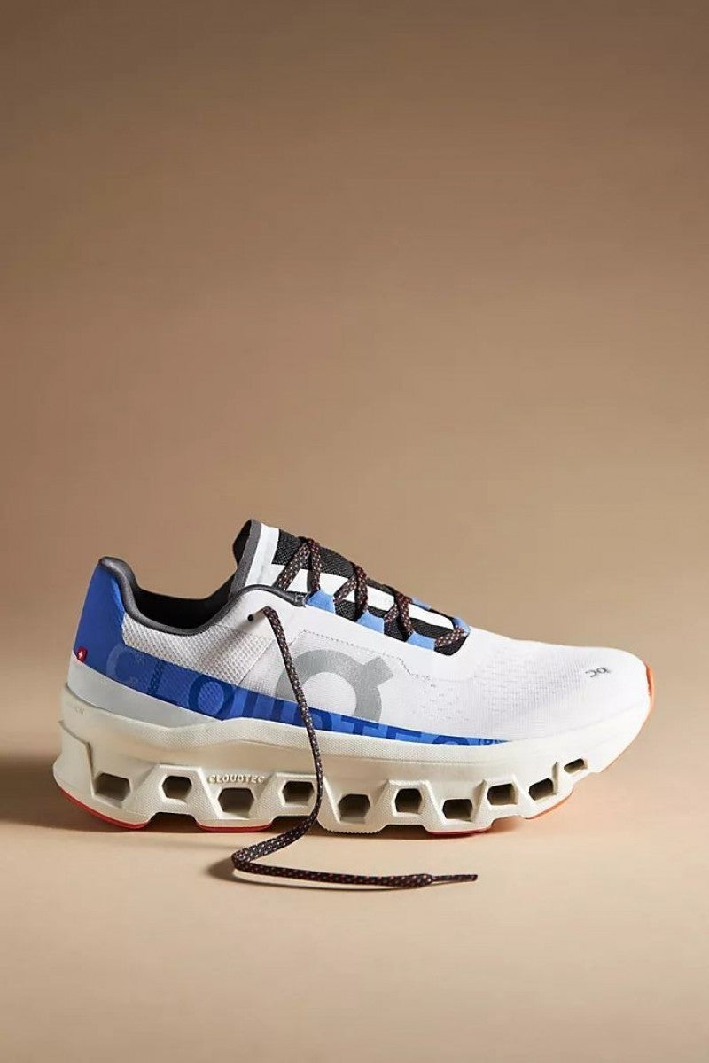 On Cloud monster White blue