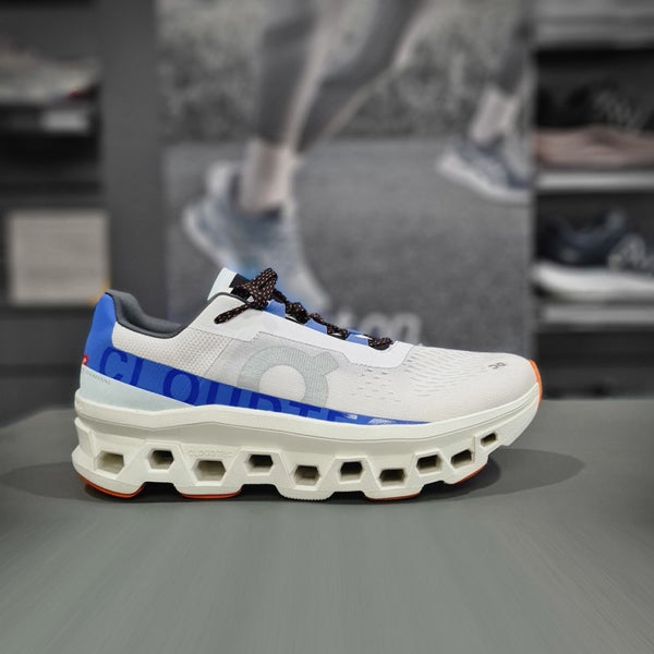 On Cloud monster White blue