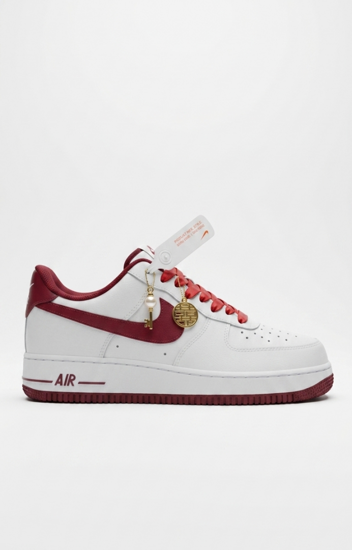 Nike AIRFORCE 1 LOW WHITE TEAM RED