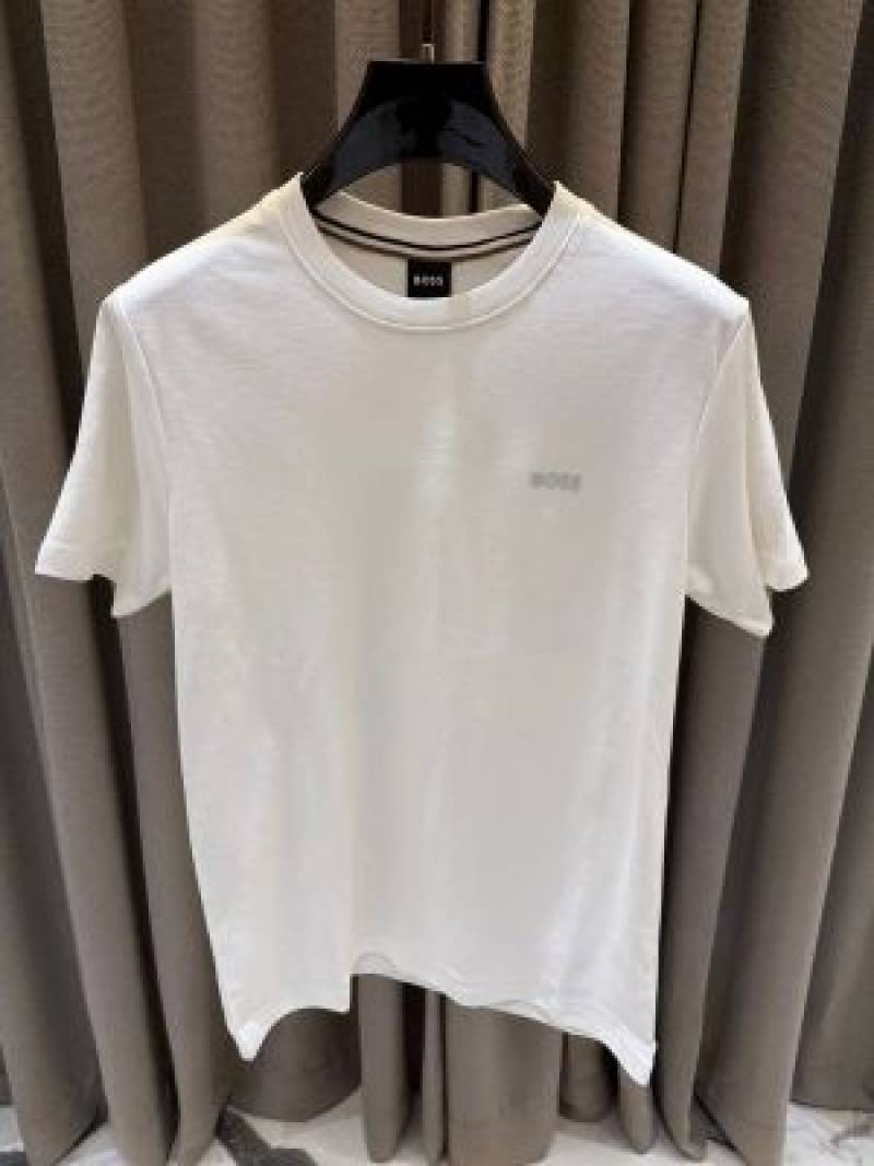 Boss Chest Logo Round Neck T-shirt White