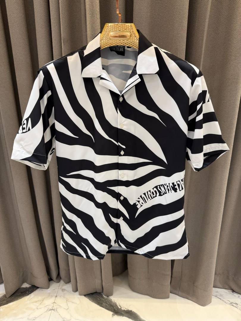 Versace Couture Half Sleeves Shirt White