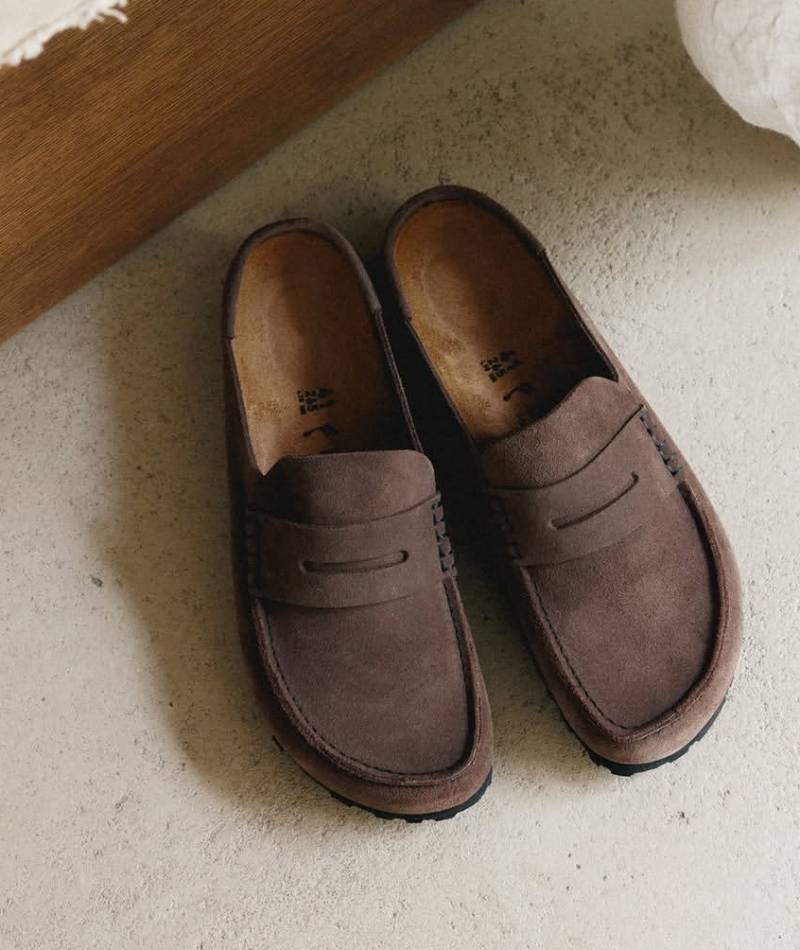 Birkenstock Naples Wrapped Suede Wine
