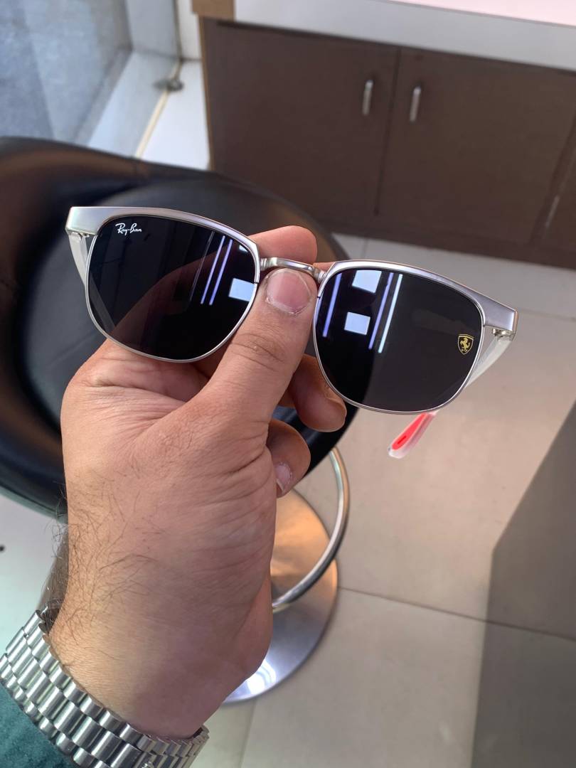 Rey ban 03 silver black white