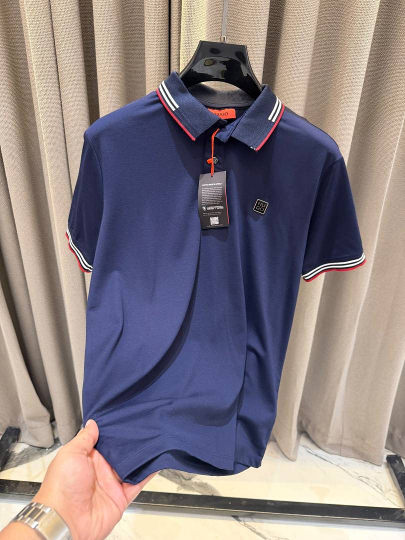 Boss Chest Logo Polo T-shirt Navy