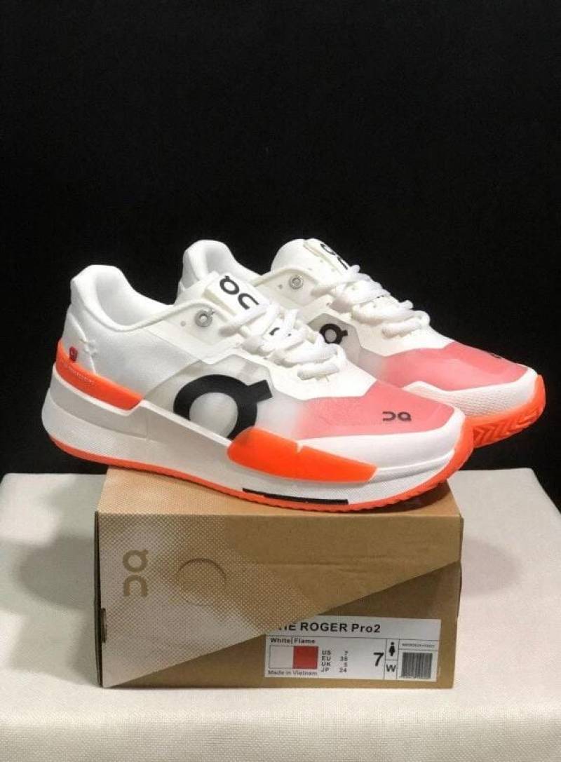 On Cloud Running The Roger Pro 2 White Flame