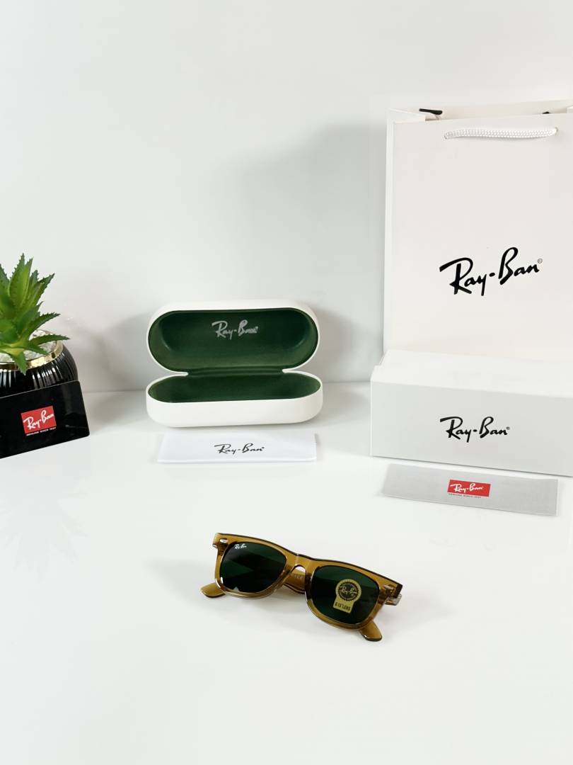 Ray-Ban 2140 Mustard Yellow Green GLASS