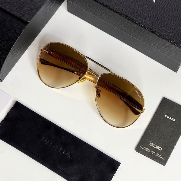 Prada 25008 gold brown shaded