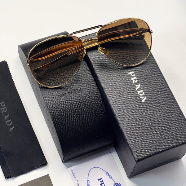 Prada 25008 gold brown shaded