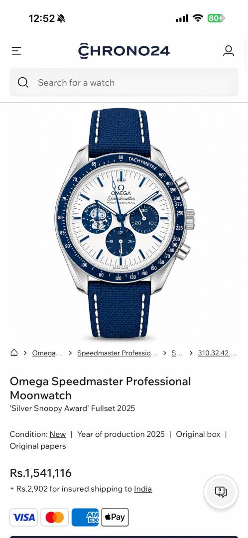 Omega speedmaster Snoopy 50Th Anniversary