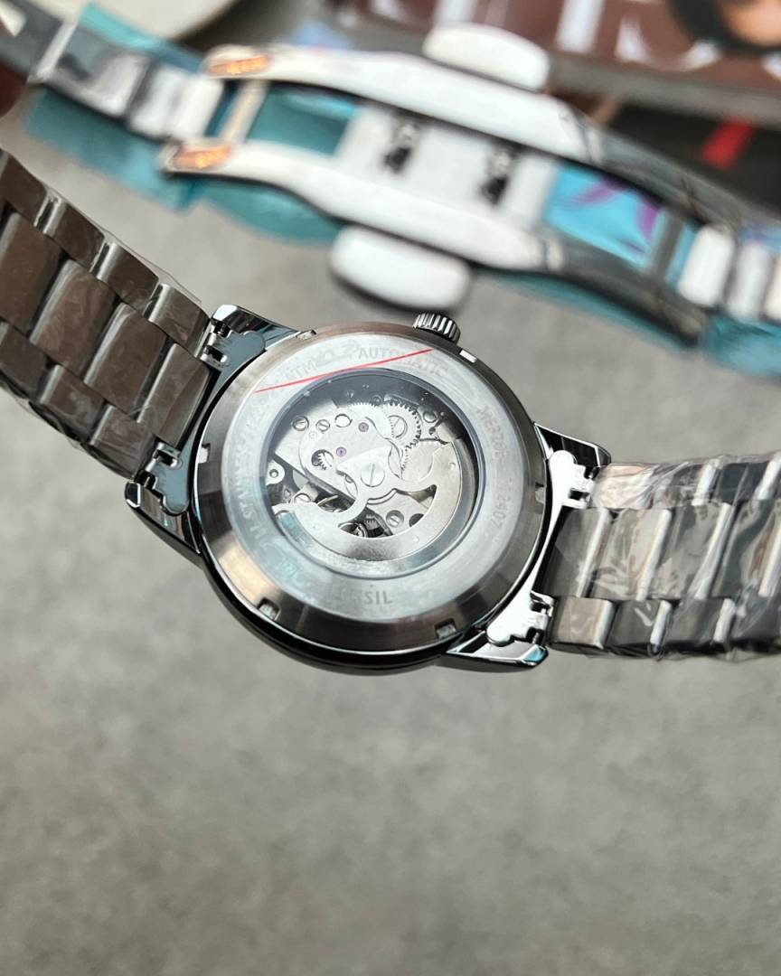 Fossil Heritage Automatic Silver Blue