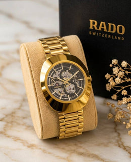 Rado DiaStar Original Skeleton Gold Black
